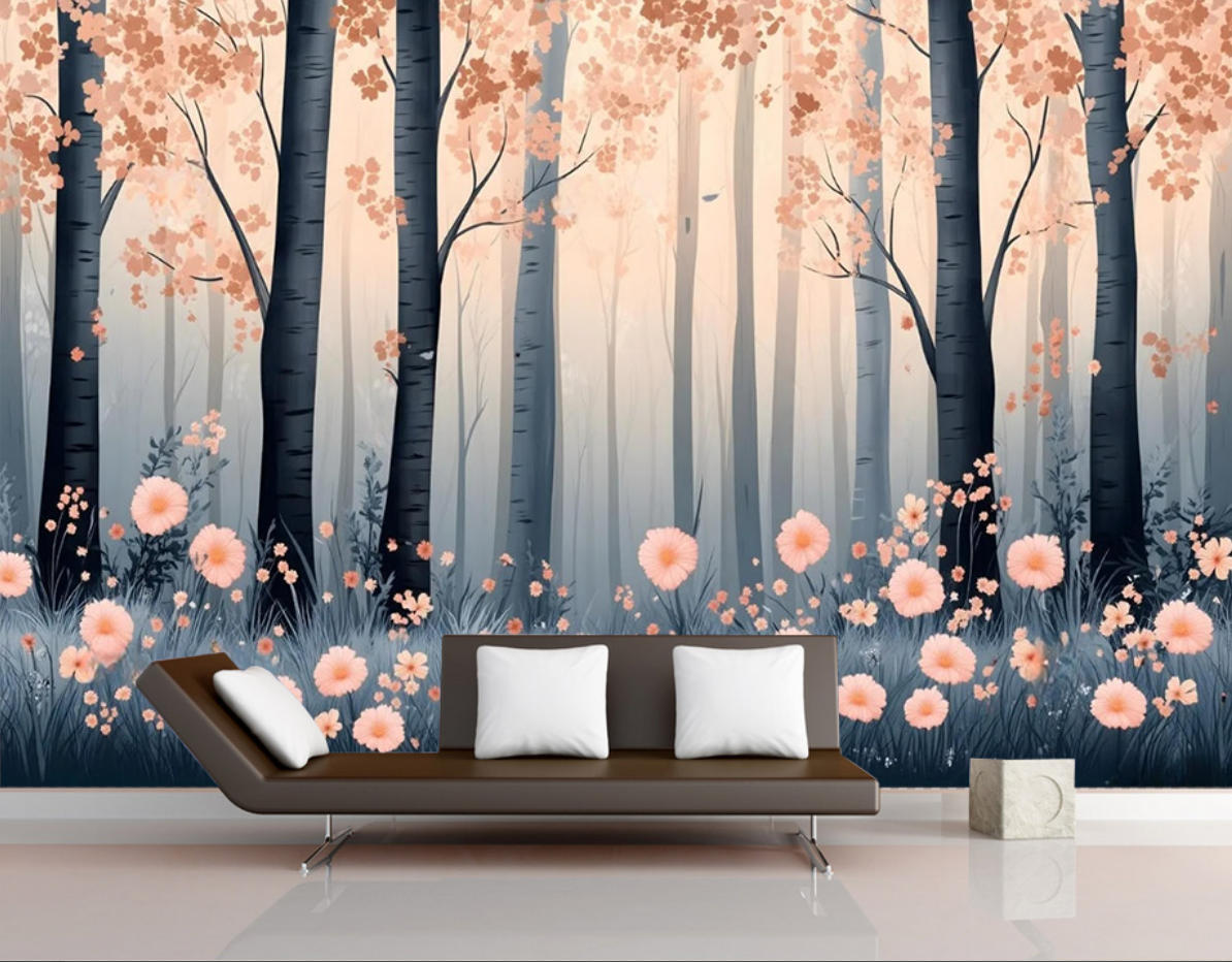 Home Improvement Background - خلفيات مخصصة بتصميم الغابات الخضراء لتزيين