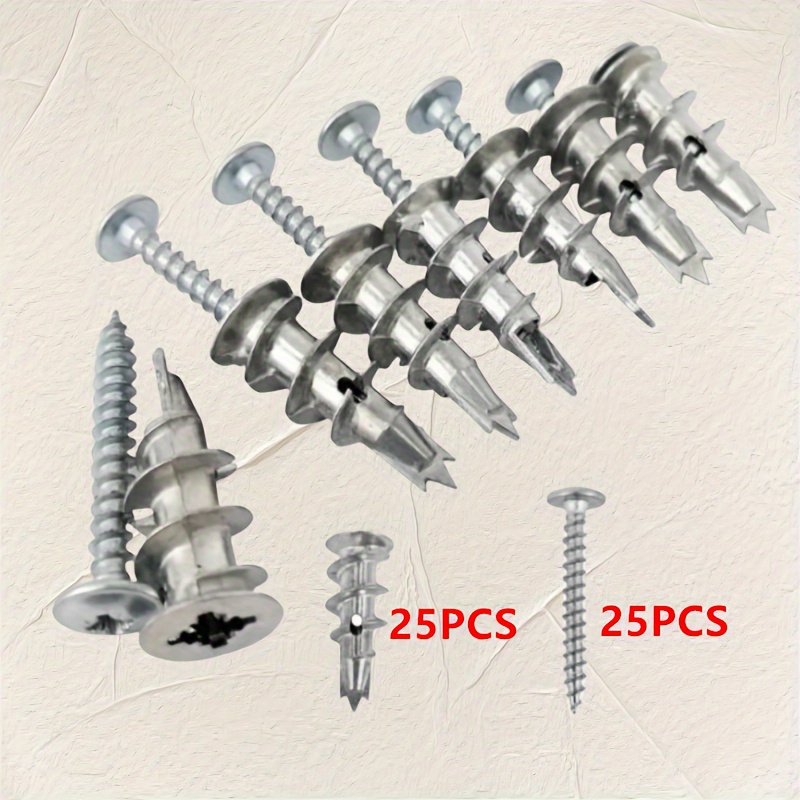 25 مجموعة من براغي التوسع الحل - مراجعة Drywall Anchor Screw وسعره