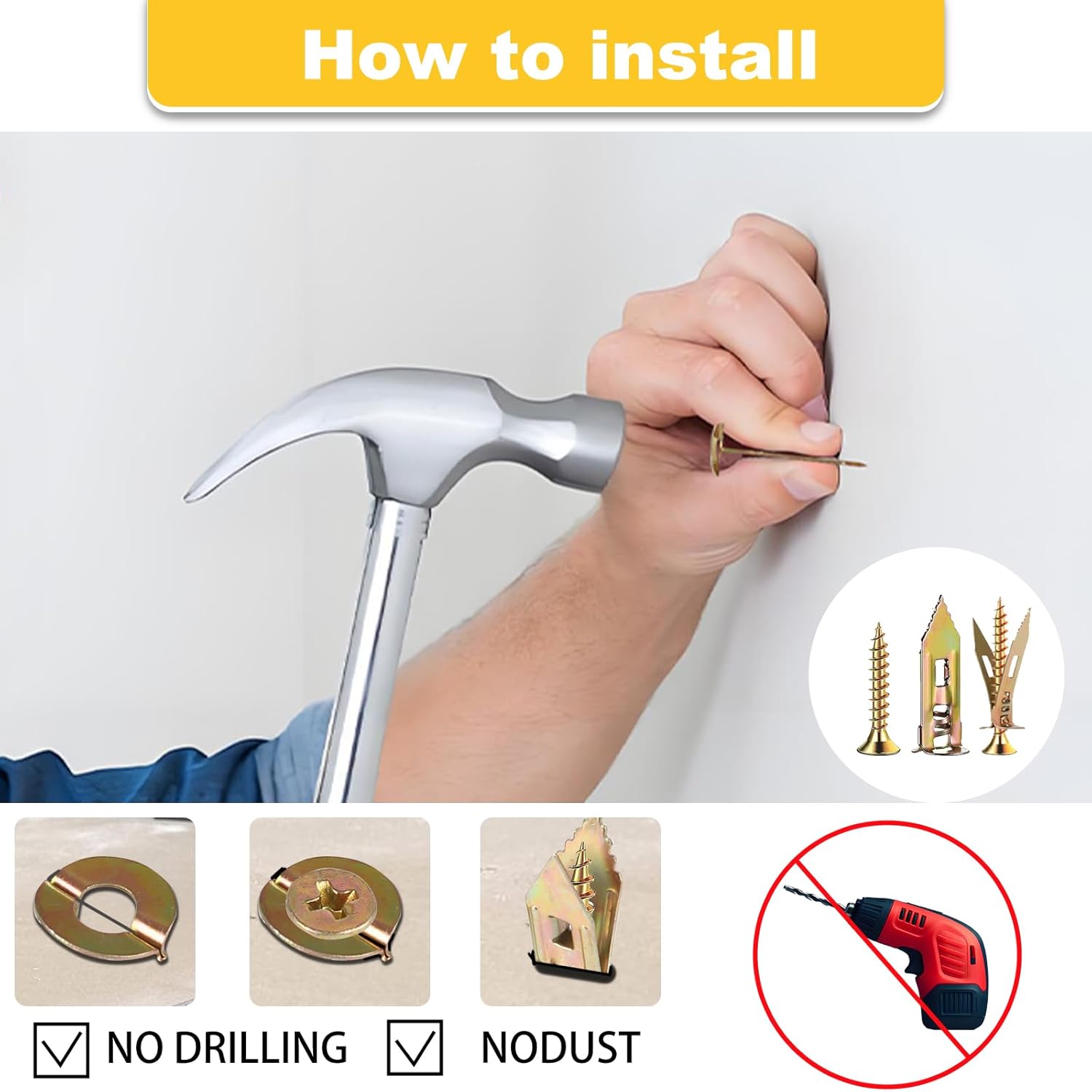 مسامير تثبيت ذاتية الحفر 30/60 - مراجعة Drywall Anchor Screw وسعره