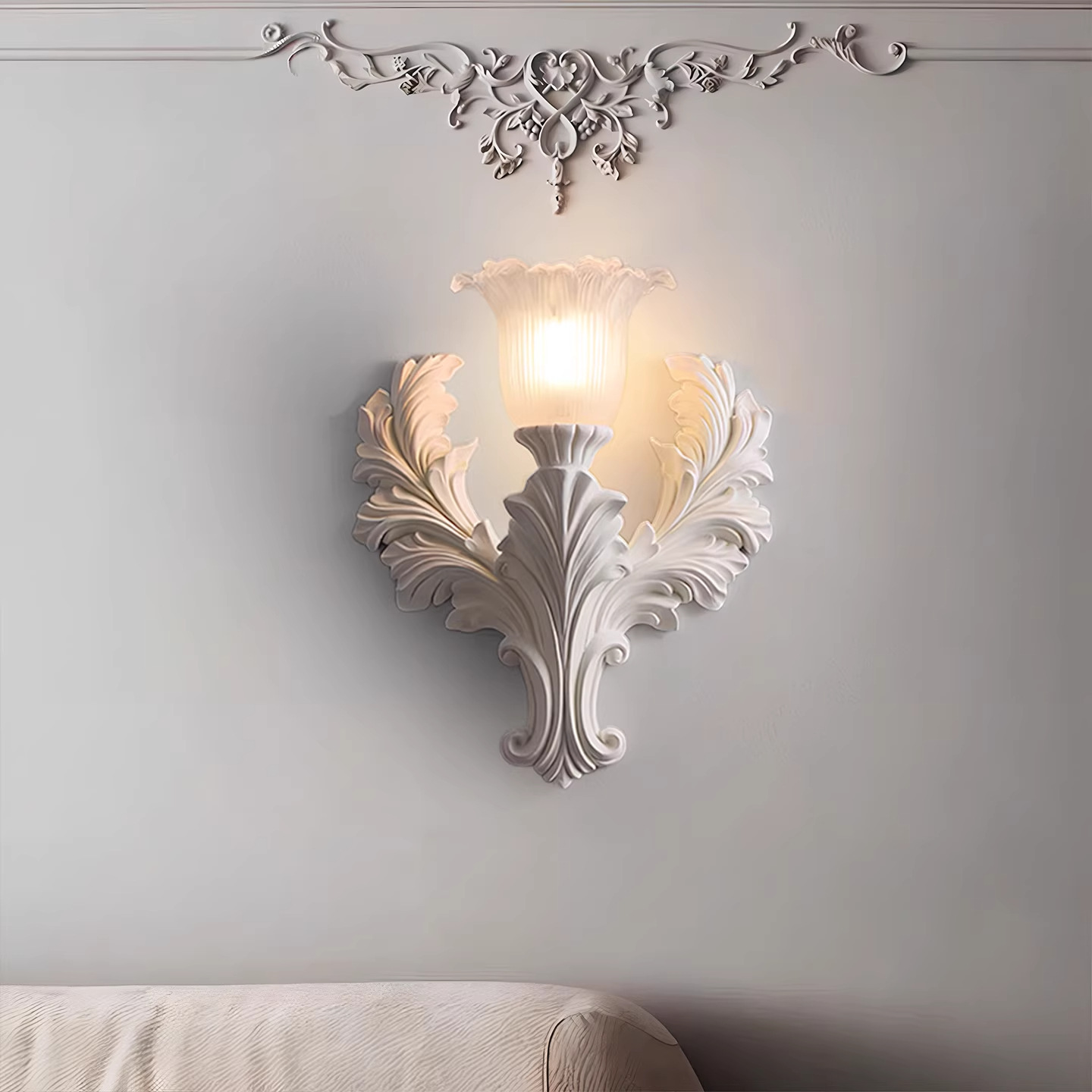مصباح جداري بتصميم زهور منحوتة - مراجعة Home Improvement Background وسعره