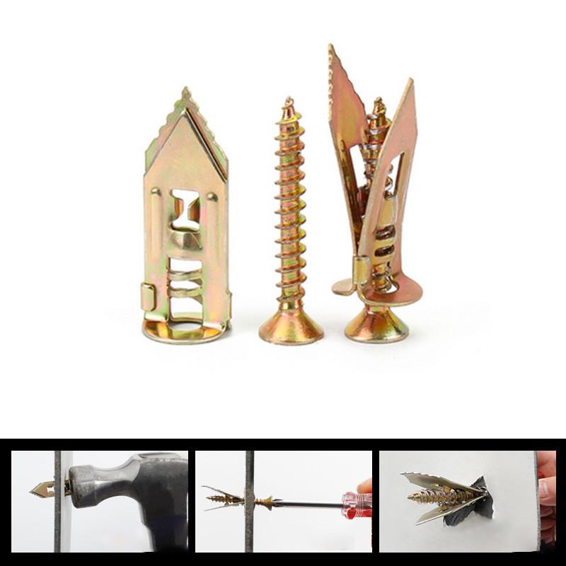 50 قطعة من مثبتات الجدران ذاتي - مراجعة Drywall Anchor Screw وسعره