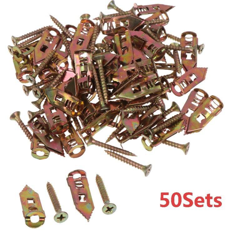 50 قطعة من مثبتات الجدران ذاتي - مراجعة Drywall Anchor Screw وسعره