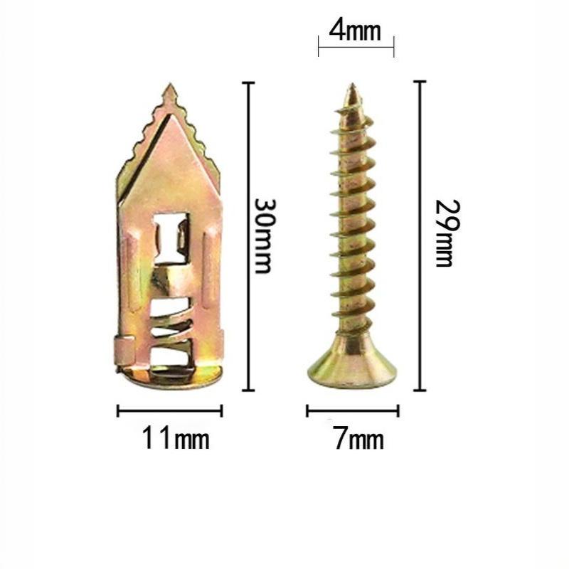 50 قطعة من مثبتات الجدران ذاتي - مراجعة Drywall Anchor Screw وسعره
