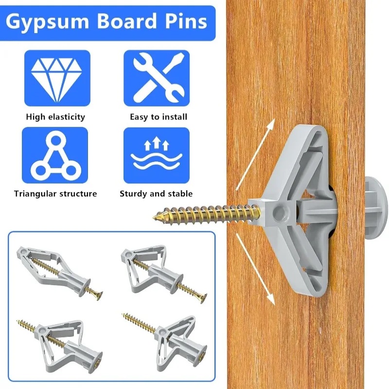 100 قطعة من مسامير التمدد للأل - مراجعة Drywall Anchor Screw وسعره