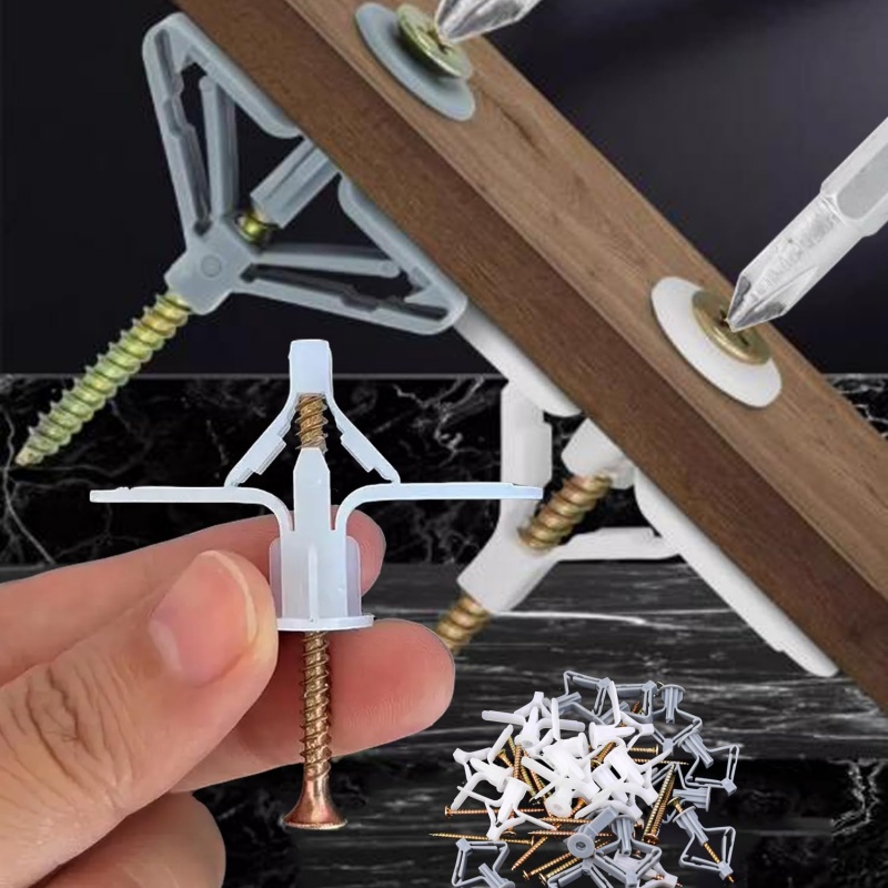 100 قطعة من مسامير التمدد للأل - مراجعة Drywall Anchor Screw وسعره